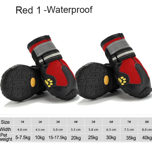 Pet Dog Shoes - 4pcs/set