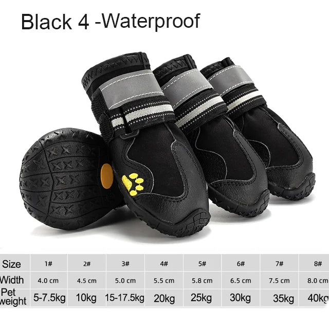 Pet Dog Shoes - 4pcs/set